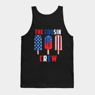 The Cousin Crew 4th Of July Us Flag Tank Top